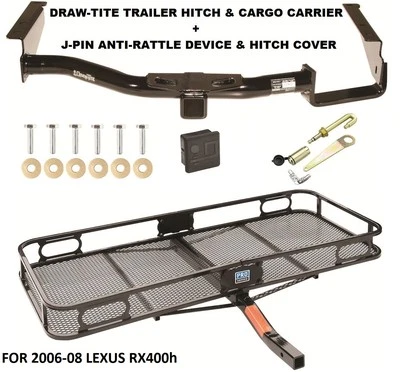 拖车牵引挂适用于 06-08 雷克萨斯 RX400h 篮子货物托架锁和盖 — 第 1/4 张图片
