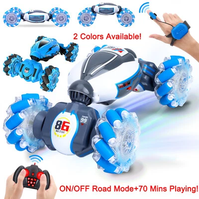 4WD Hand Gesture Sensing 360° RC Stunt Car Off-Road Remote Control Twist Car Toy - Image 1 of 4