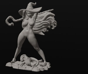 The Sorceress Beautiful Nude Female Witch Wizard Pinup Miniature Tabletop RPG