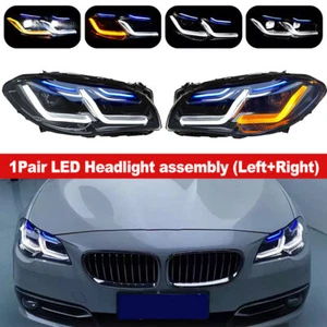 Upgrade LED/Xenon/Halogen Headlights Assembly For BMW 5 Series F10 F11 2010-2017 - Picture 1 of 16