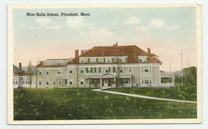 Miss Halls School Pittsfield Massachusetts Postcard Vintage White Border MA - Picture 1 of 2