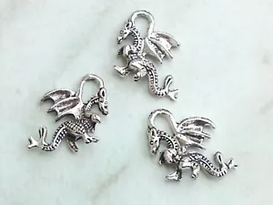 5x Anhänger *Drache 20x16mm Charms Drachen Schmuck Deko Armband Kette Basteln - Bild 1 von 1