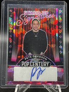 2023 LEAF METAL POP CENTURY 7/12 PETE DAVIDSON AUTO STAND UP SIGNATURES PINK