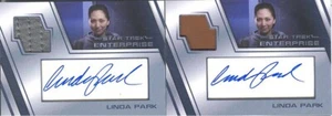 2019 Star Trek Inflexions Linda Park Hoshi Sato Autogramm Kostüm Karte Set 2! - Bild 1 von 1