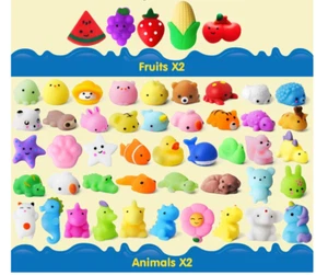 Mini Squishes x 20 - Party Bag Fillers for Kids - Squishy Fidget Toys - Picture 1 of 5