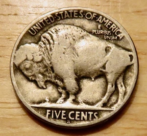 1926-S Buffalo nickel *1/2 Horn* *Fine* - Picture 1 of 2