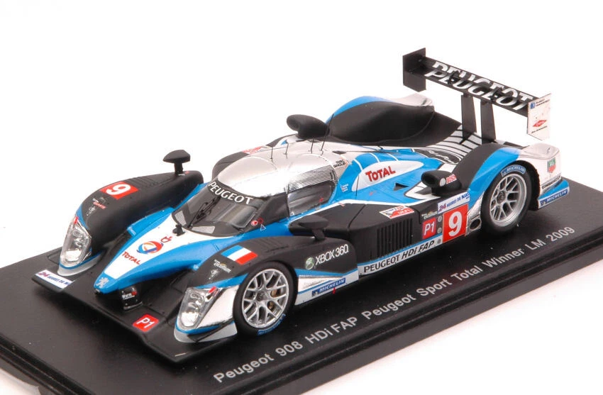 Modellino auto scala 1:43 Spark PEUGEOT 908 Le mans 2009 modellismo collezione - Immagine 1 di 1