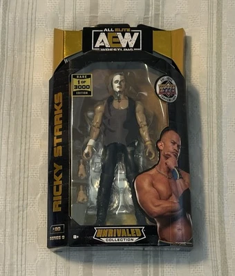 Boneco de ação AEW incomparável Ricky Starks CHASE RARO 1 de 3000! Jazwares AEW NXT - Imagem 1 de 4