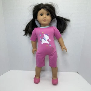 American Girl Doll Light Skin Dark Brown Hair Brown Eyes - Picture 1 of 6