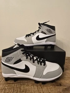 Nike Jordan 1 Retro MCS Lt Smoke Grey Black White AV5354-012 Men's Size 12.5 - Picture 1 of 11
