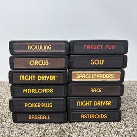 Atari 2600 Sears Tele Games Lot Of 12 Games Tested