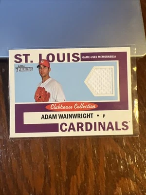Adam Wainwright 2013 Topps Heritage Clubhouse Coleção Relíquias #CCR-AW - Imagem 1 de 4