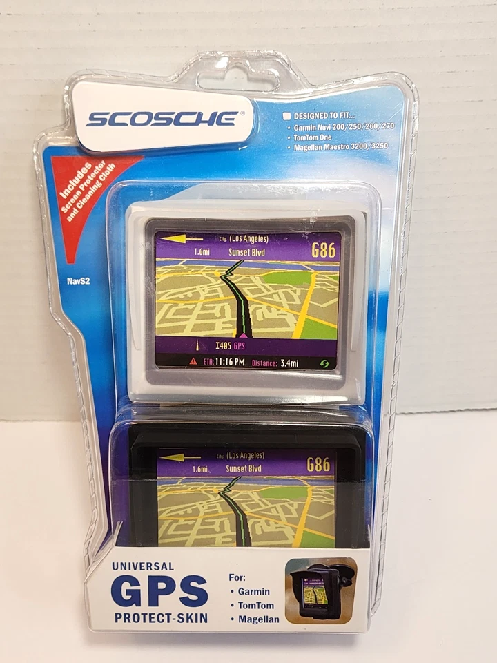 SCOSCHE Universal GPS Protective Skin for 3.5" Garmin TomTom  Magellan GPS NAVS2 - Image 1 of 4