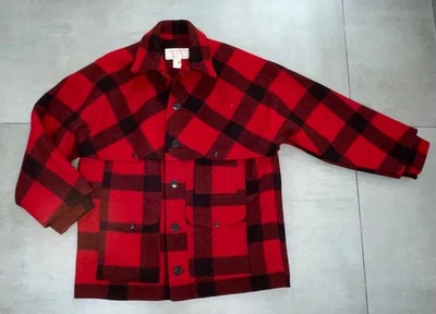 Orig. FILSON Jacke 46 Wolle ROT Check - Bild 1 von 4