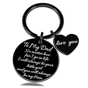 Fathers Day Dads Gifts For Dad From Daughter Men Keychain For Men Dads - Picture 1 of 7
