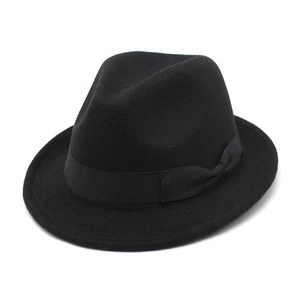Herren Mafia Gangster Bogart Wollfilzhut Filzhut Hut Traveller Fedora ** - Bild 1 von 16
