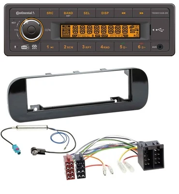 Continental Bluetooth MP3 USB DAB Autoradio für Fiat Panda (ab 2012) - glänzend - Bild 1 von 4