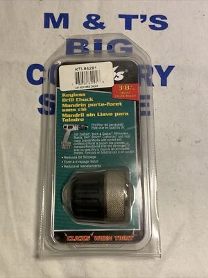 Jacobs 3/8" Cap 10mm 3/8-24 Mount Keyless Drill Chuck KTI-84291 - Image 1 of 4