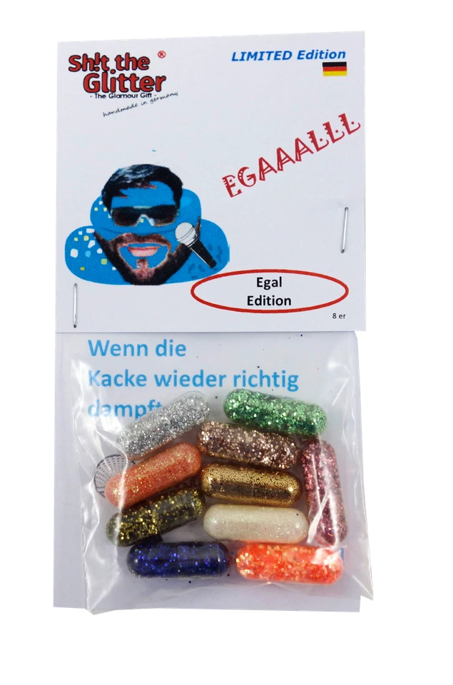 Shit The Glitter - EGAL/Geschenk/Fun Gadget/Joke Item /Weihnachten / Santa