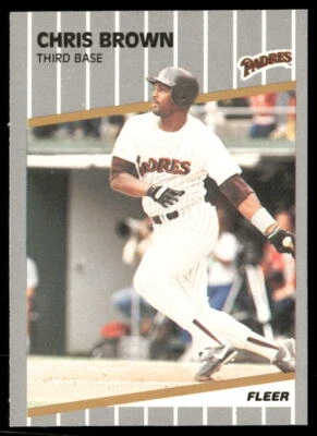 1989 Fleer #301 Chris Brown Glossy - Image 1 of 2