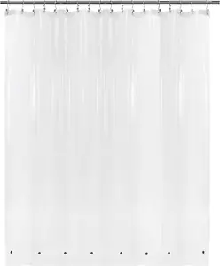 Barossa Design Extra Wide Shower Curtain Liner 108" X 72" with 8 Magnets - Water - Picture 1 of 12