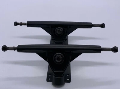 Nuevo camión longboard colgador de 7", ejes de 9,5" negro mate - par	 Foto 1 de 2