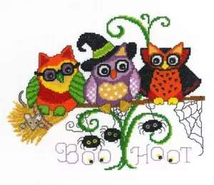 Ursula Michael Counted Cross Stitch Leaflet ~ Halloween Hoots ~ 2841 - Picture 1 of 2