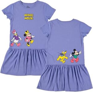 Minnie Mouse Girls' Jersey Dress -Minnie Mouse,Mickey Mouse, Daisy & Pluto...