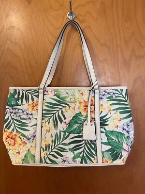 Bolso de Mano Grande Dana Buchman Estampado Floral Brillante Foto 1 de 4