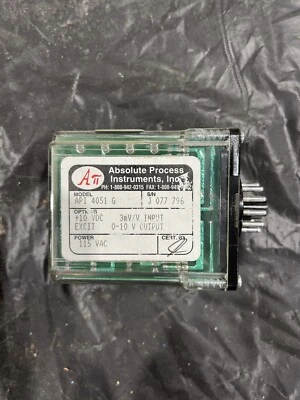 API 4051 G Isolated Sensor Amplifier, 2mV/V In, 0-10VDC Out, 10VDC Excit, 115VAC - Image 1 of 4