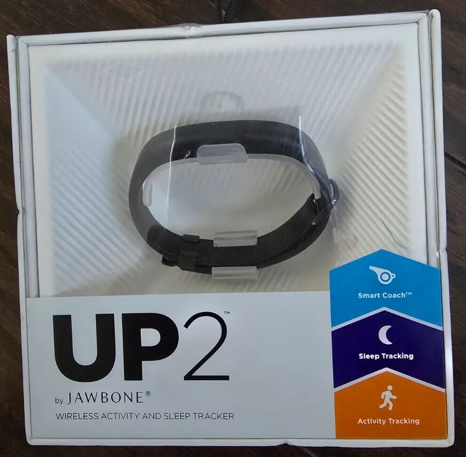 UP2 by Jawbone Wireless Activity & Sleep Tracker - Black Thin Straps - BRAND NEW - Image 1 of 1