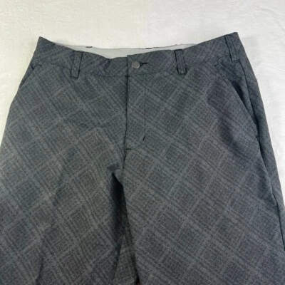 Pantalones Adidas Para Hombre 32 x 32 Gris Golf Rendimiento Recto Geométrico Diamante Foto 1 de 4