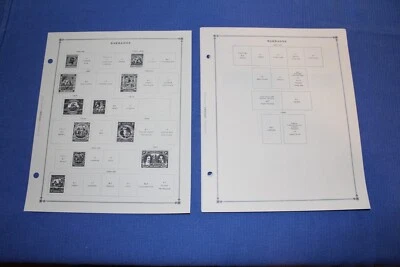 Álbum de estampillas internacionales Scott de 40 páginas de Barbados 1882-1997 BlueLakeStamps bonito Foto 1 de 3
