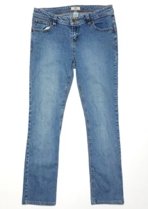 Pantalones de mezclilla So Wear It Declare It rectos para mujer 11 azul tiro medio algodón elástico - Imagen 1 de 15