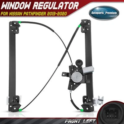 Power Window Regulator w/ Motor 6pin for Nissan Pathfinder 2013-2021 Front Left - Image 1 of 4