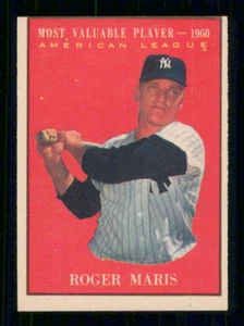 Topps béisbol 1961 # 478 Roger Maris Más Vp Inv J9139 - Imagen 1 de 2