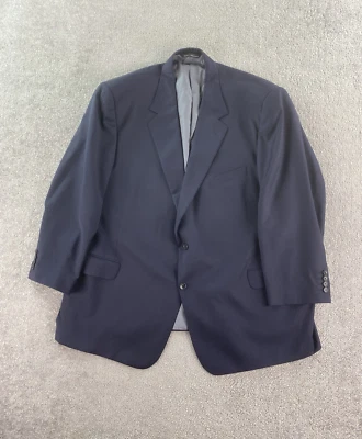 Chaqueta Traje Coppley 52 R Azul Lana Sólida Diseñador Lujo Premium Grande y Alto Foto 1 de 4