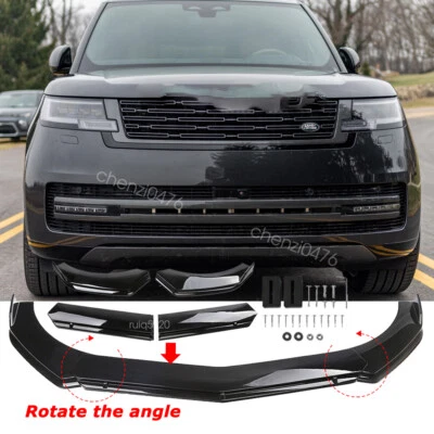 For Range Rover Sport Land Rover Black Front Bumper Lip Splitter Spoiler Foto 1 de 4