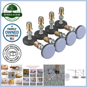 Möbelnivellier Nylongestell 28 mm verstellbare Standfüße für Tische Stühle Cabi... - Bild 1 von 7
