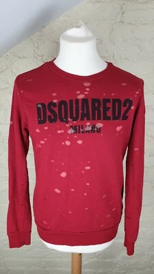 DSQUARED2 Men's Distressed Long Sleeve Top Size: SMALL VERY GOOD Condition - Image 1 of 4