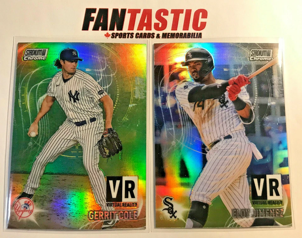 2021 Topps Stadium Club CHROME Virtual Reality Insert Card YOU PICK inc RC etc - Image 1 of 2