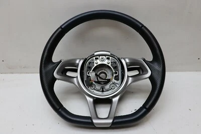 McLaren MP4 12C Spider 2013 Navy Black Leather Paddle Shift Steering Wheel J180 - Image 1 of 4