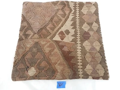 Funda de Almohada Kilim Única 16x16" Funda de Alfombra Kilim Cremallera Oculta Increíble Trabajo Foto 1 de 4