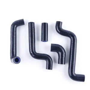 FOR 2005-2012 Aprilia RS125 RS 125 Silicone Coolant Radiator Hose Kit Black - Picture 1 of 7