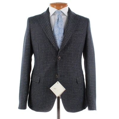 Abrigo deportivo Pal Zileri nuevo con etiquetas mezcla de lana talla 50 (40 EE. UU.) en azul y marrón Foto 1 de 4