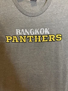 Bangkok Panthers Thailandia T-Shirt Patch Ricamata Adulto Grigio Medio - Foto 1 di 7