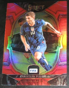 2022-23 Select FIFA Christian Pulisic Red Prizm USMNT #61 Terrace - Picture 1 of 2