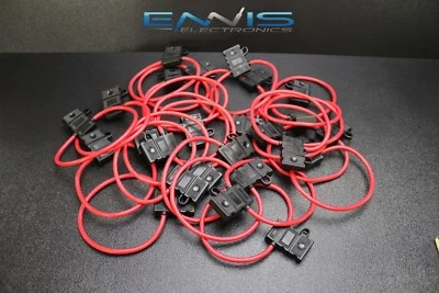 (100) 12 GAUGE ATC FUSE HOLDERS IN-LINE AWG WIRE COPPER 12V BLADE WATERPROOF EE - Image 1 of 4
