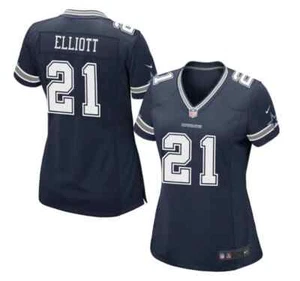 Ezekiel Elliott #21 Dallas Cowboys Nike Navy Vapor Limited Jersey Women's SMALL - Picture 1 of 14