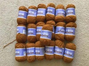 LINCRAFT LIMA ALPACA BLEND YARN-SHADE NUTMEG BROWN-19 X 50 GRAM BALLS - Picture 1 of 3